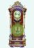 Lemari Jam Hias Bandul Dinding Mawar