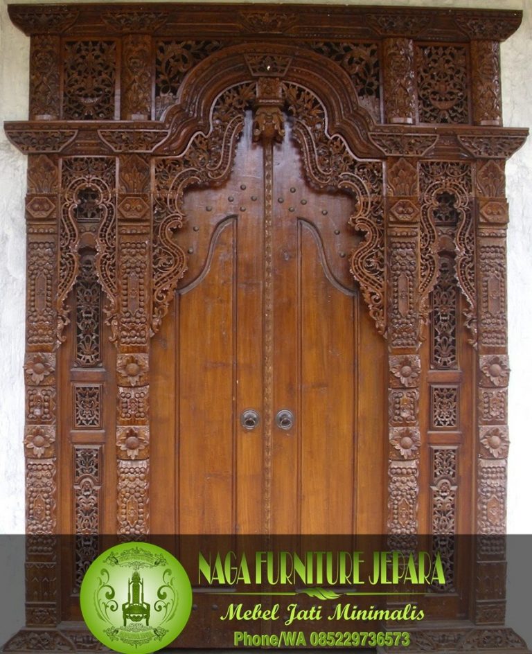 Jual Pintu Gebyok Ukir Jati Minimalis Rumah Jawa Jepara